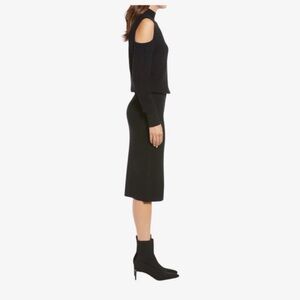 Chelsea28 Elegant Black Sweater Dress